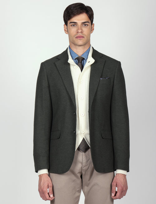 Giacca tinta unita in maglia