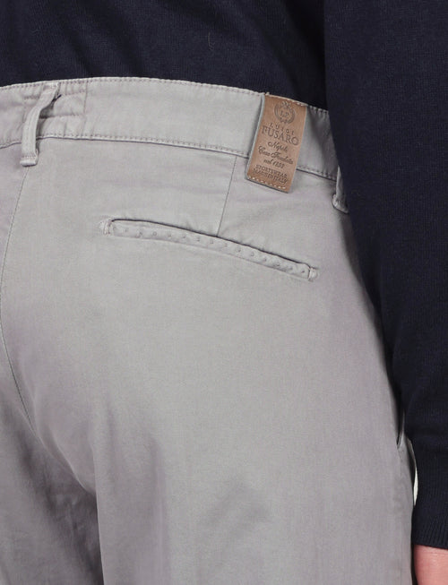 Pantaloni in twill di cotone |Colore:Grigio medio