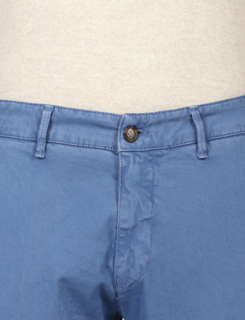 Pantaloni in twill di cotone |Colore:Avio