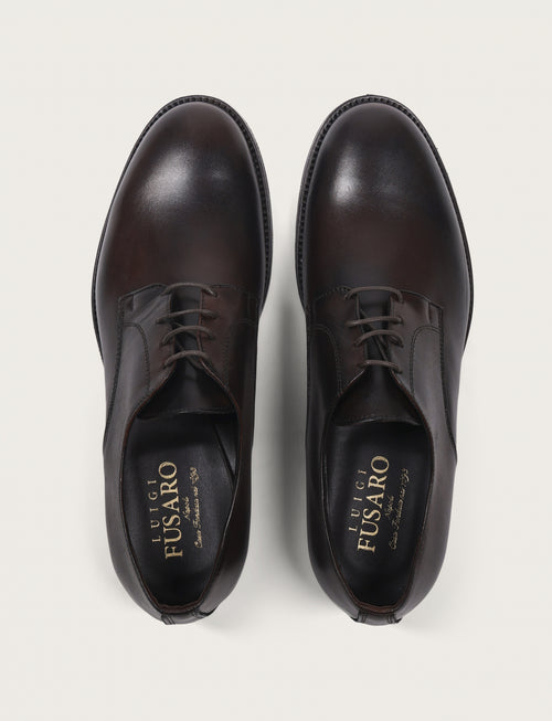 Scarpe derby in pelle crust