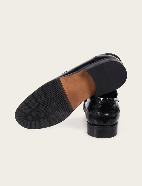 Mocassini in pelle abrasivata