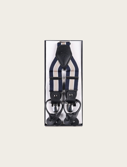 Bretelle a righe tricolore