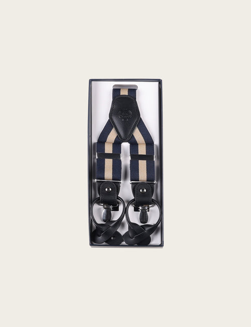 Bretelle a righe bicolor