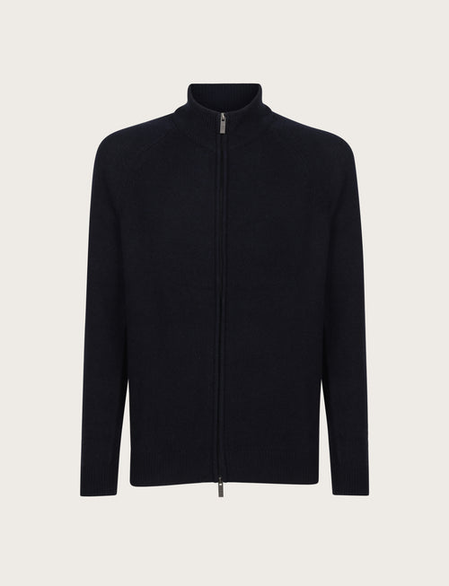 Cardigan full zip in lambswool