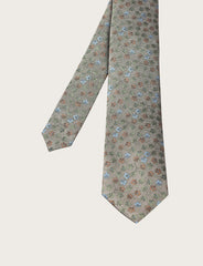 Cravatta in seta fantasia floreale