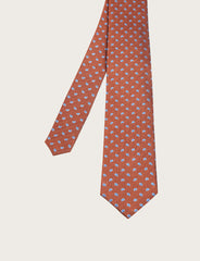 Cravatta in seta fantasia micro paisley