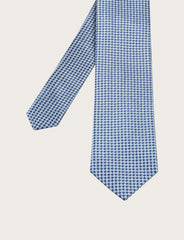 Cravatta in seta con micro fantasia a triangoli