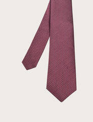 Cravatta in seta fantasia geometrica nido d'ape