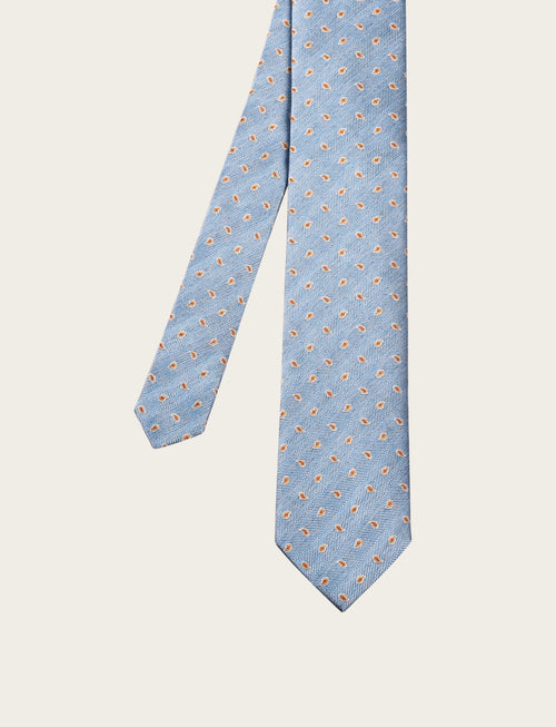 Cravatta in seta fantasia cachemire