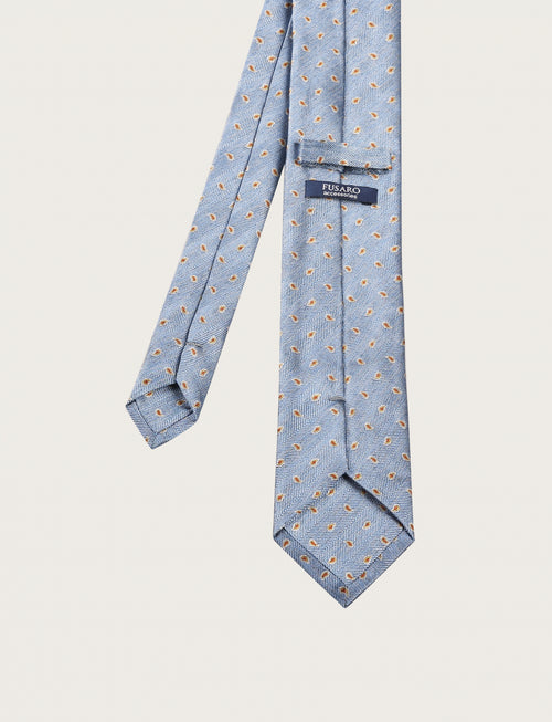 Cravatta in seta fantasia cachemire