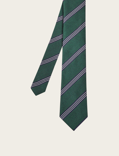 Cravatta in seta fantasia regimental classica