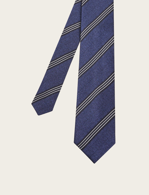 Cravatta in seta fantasia regimental classica