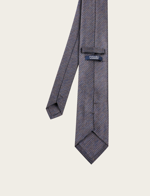 Cravatta in seta a intarsio