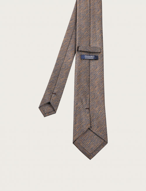 Cravatta in seta a intarsio