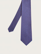 Cravatta in seta con micro margherite