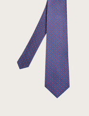 Cravatta in seta con micro margherite