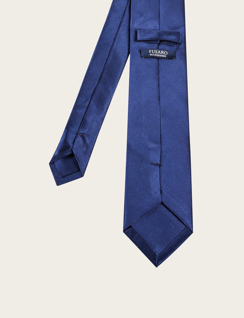 Cravatta in seta tinta unita