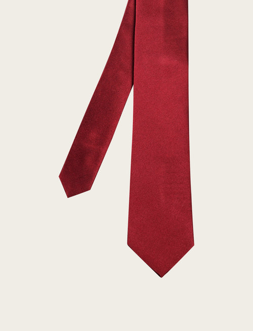 Cravatta in seta tinta unita