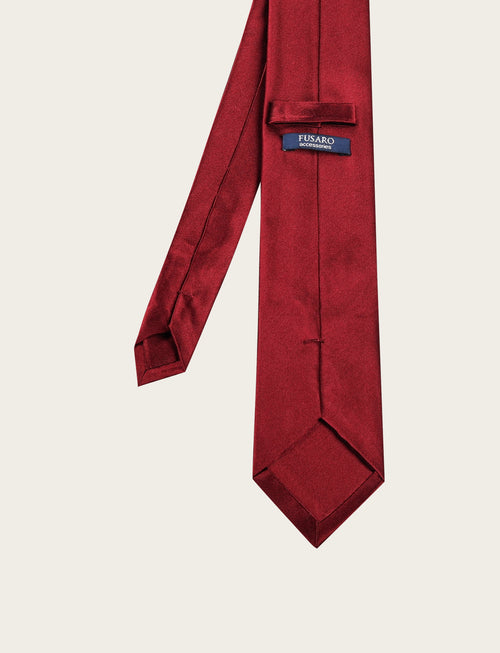 Cravatta in seta tinta unita