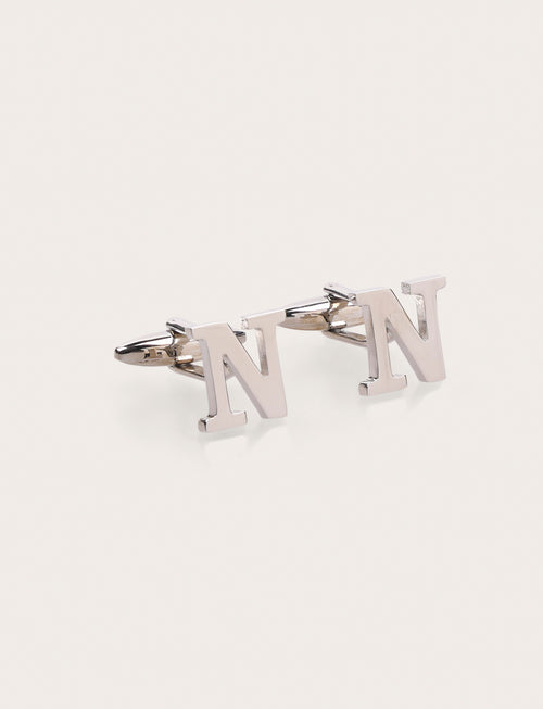 Gemelli da camicia con iniziale N