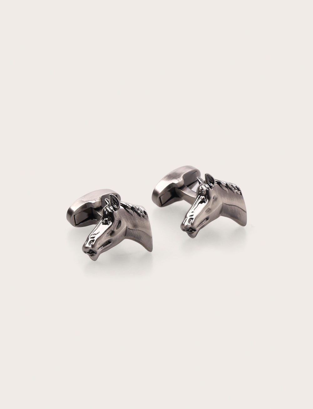 Gemelli da camicia eleganti testa di cavallo