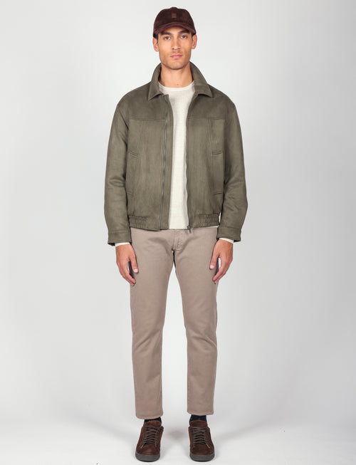 Giubbotto in alcantara