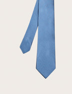 Cravatta in seta dobby con texture geometrica