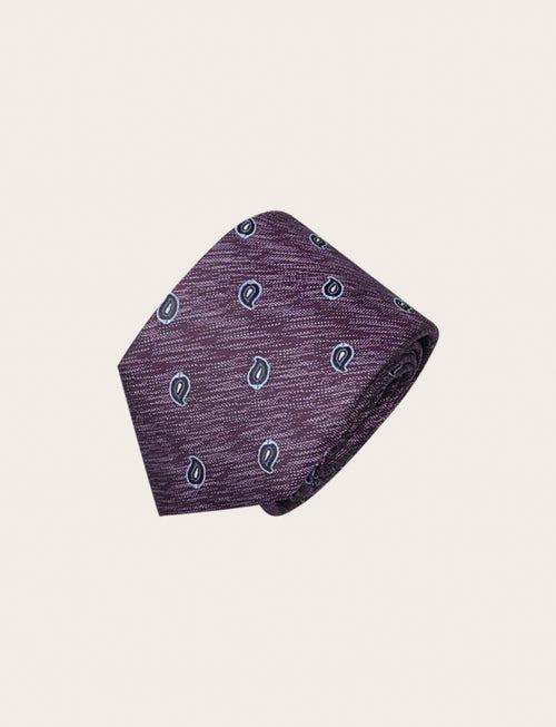 Cravatta in seta fantasia paisley