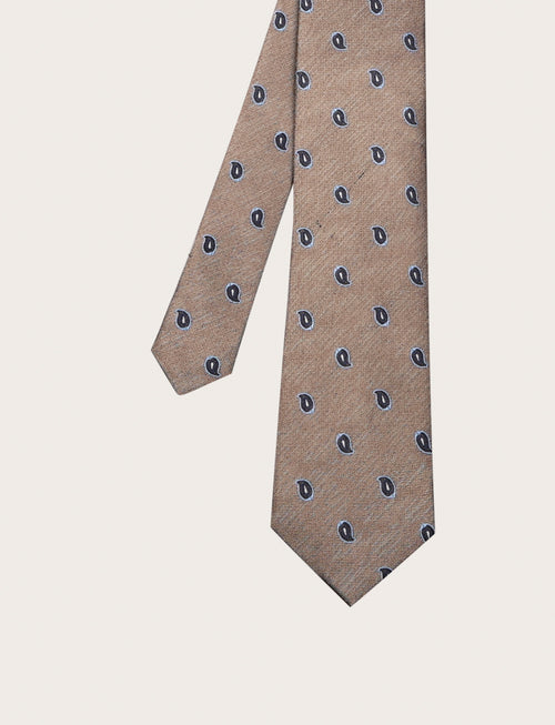 Cravatta in seta fantasia paisley