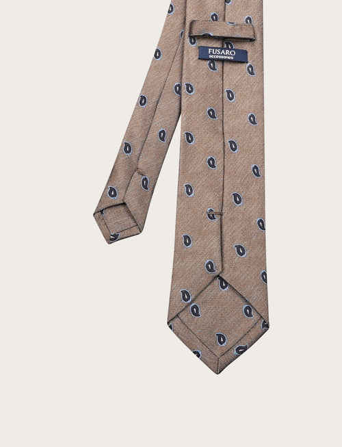 Cravatta in seta fantasia paisley