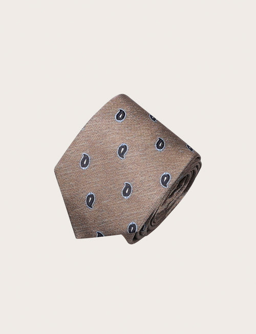 Cravatta in seta fantasia paisley