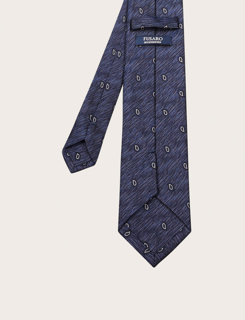 Cravatta in seta fantasia paisley