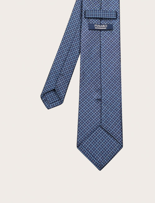 Cravatta in seta micro motivo a fiori