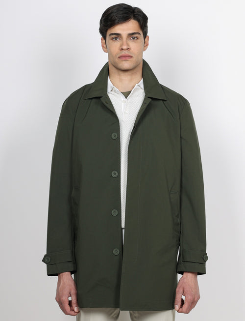 Trench in tessuto tecnico