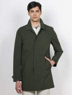 Trench in tessuto tecnico |Colore:Verde