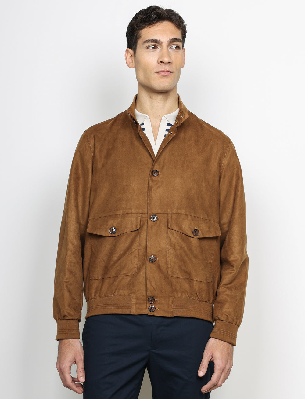 Bomber in alcantara