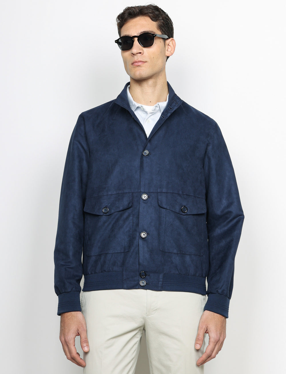 Bomber in alcantara