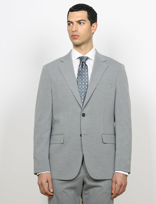Abito gessato micro riga Drop 4 luigi fusaro
