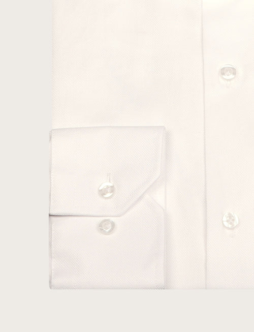 Camicia in cotone operato bicolore luigi fusaro