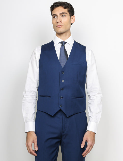 Gilet classico tinta unita |Colore:Avio