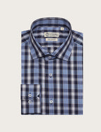 Camicia in cotone a quadri medi luigi fusaro