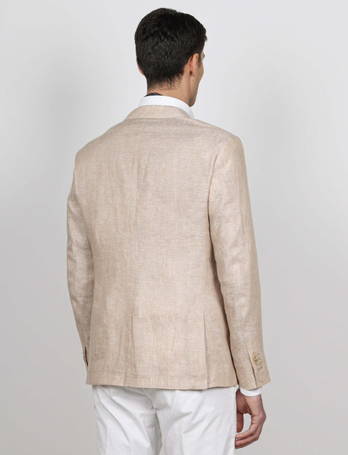 Giacca in lino mélange luigi fusaro