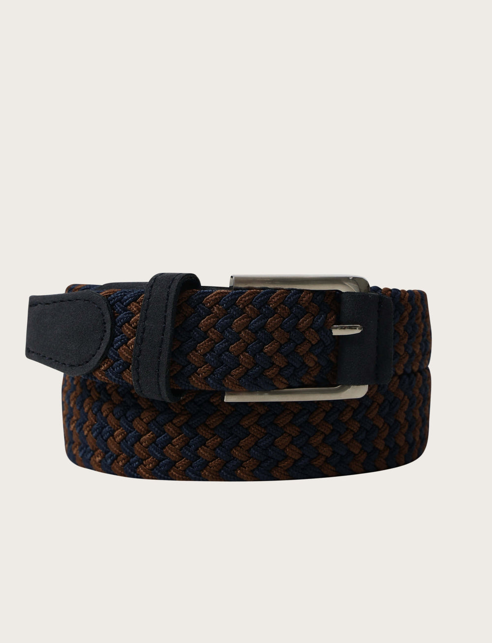 Cintura elasticizzata intrecciata bicolore