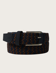 Cintura elasticizzata intrecciata bicolore