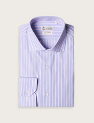 Camicia in cotone a righe verticali