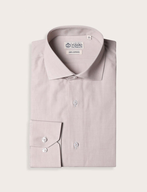 Camicia in cotone fil a fil luigi fusaro