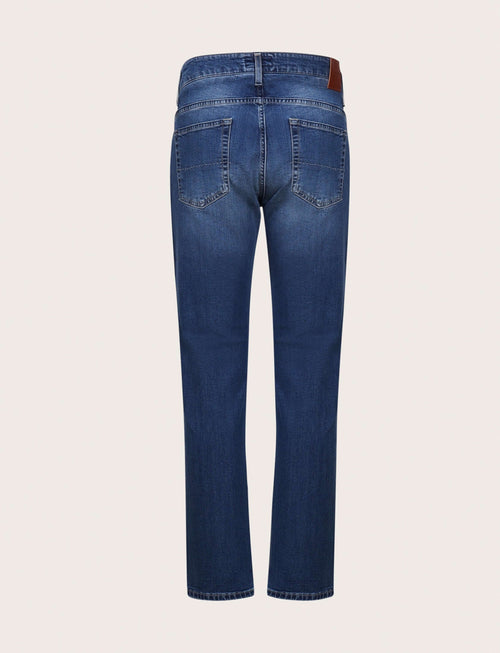 Jeans cinque tasche in cotone stretch luigi fusaro