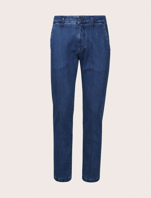 Jeans tasca america in cotone stretch luigi fusaro