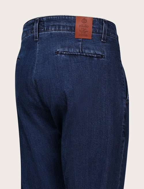 Jeans tasca america in cotone stretch luigi fusaro