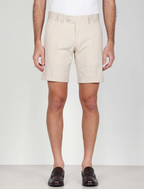 Bermuda in cotone goffrato luigi fusaro
